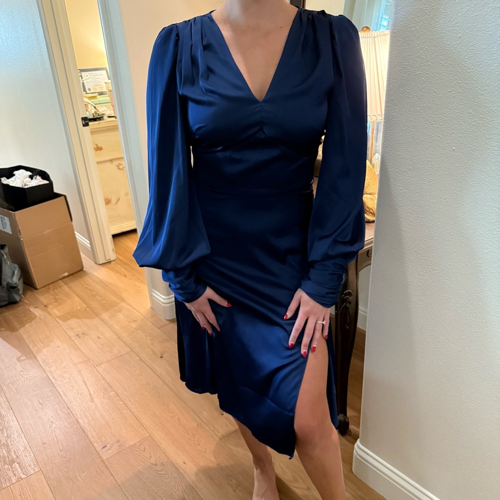 Alexia Admor Dress Nordstrom size 6 navy